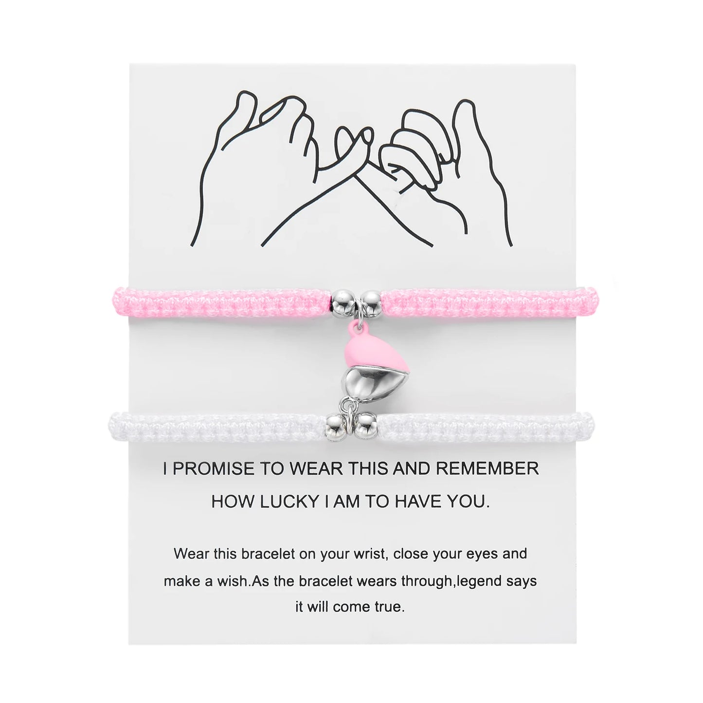 Bracelet magnétique cœur fait main pour femme et homme