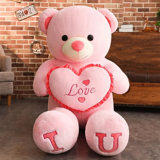 Peluche Ours Géant 100 cm “I LOVE YOU” – Grande et Adorable