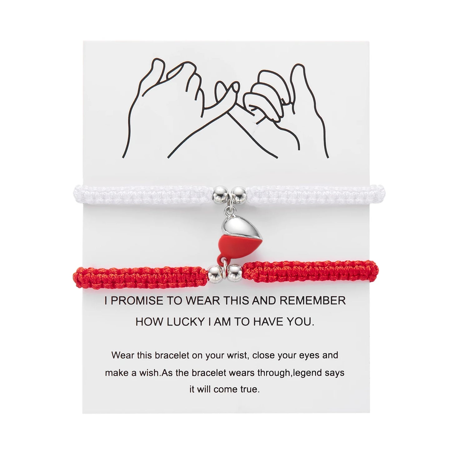 Bracelet magnétique cœur fait main pour femme et homme