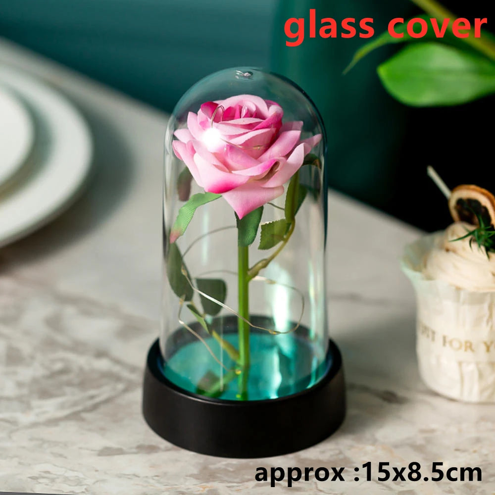 Trois Roses Artificielles LED Galaxy