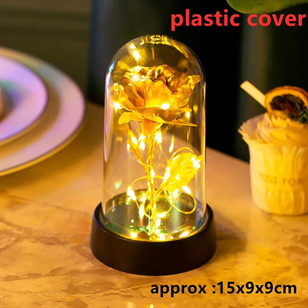 Trois Roses Artificielles LED Galaxy