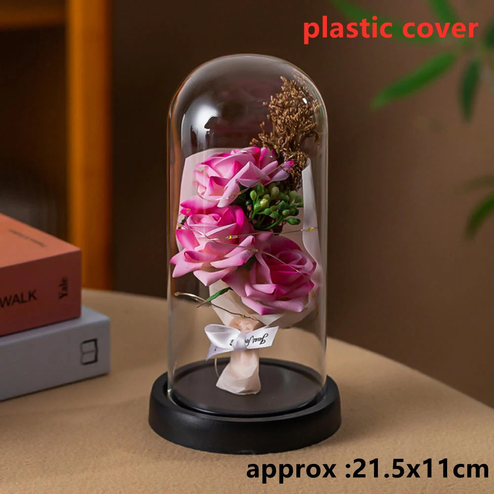 Trois Roses Artificielles LED Galaxy