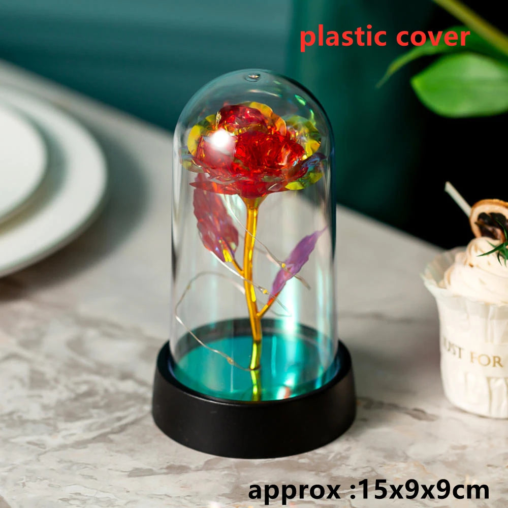 Trois Roses Artificielles LED Galaxy