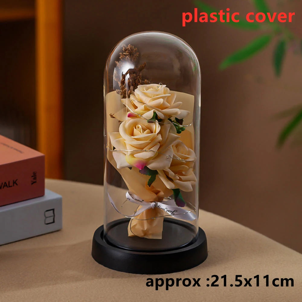 Trois Roses Artificielles LED Galaxy