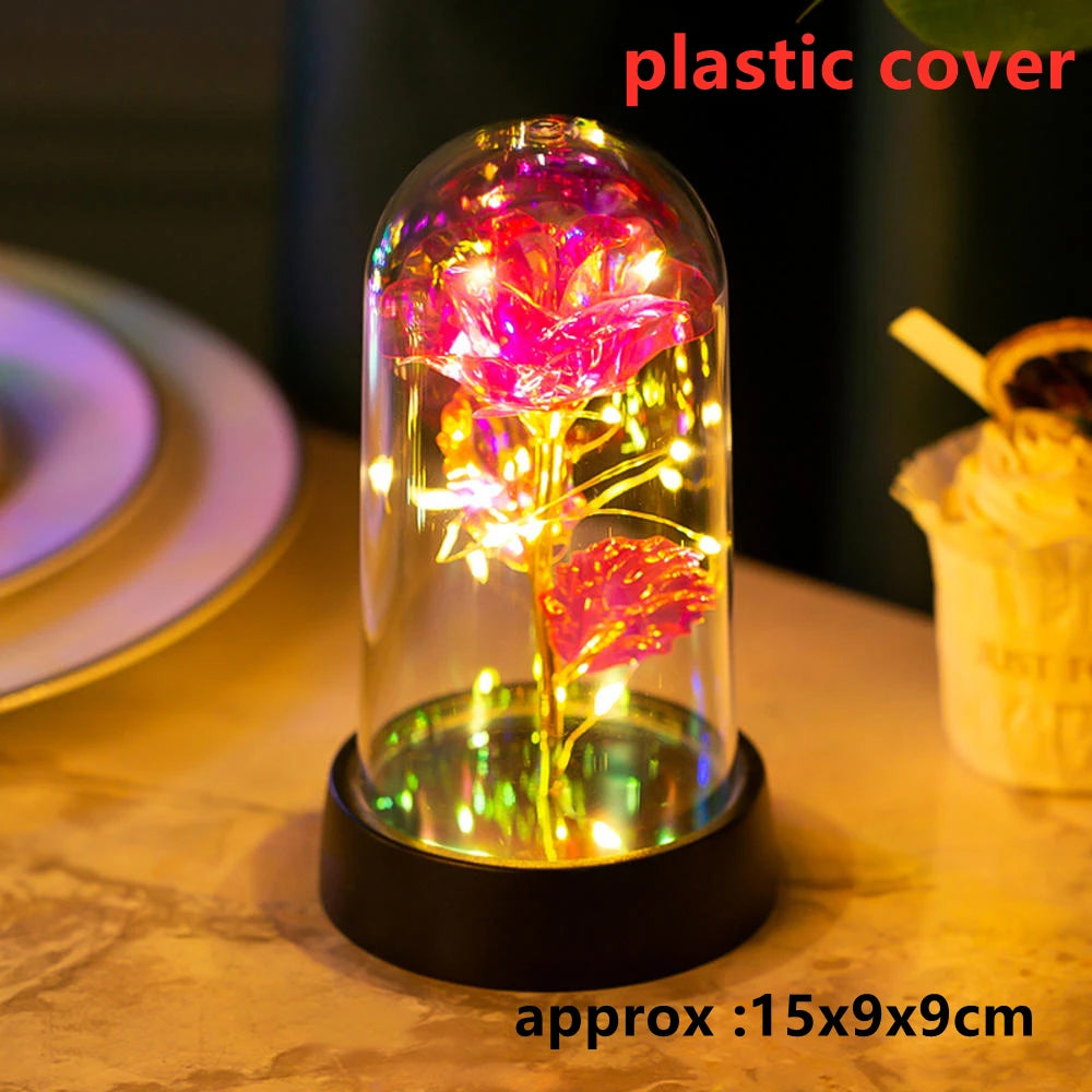 Trois Roses Artificielles LED Galaxy